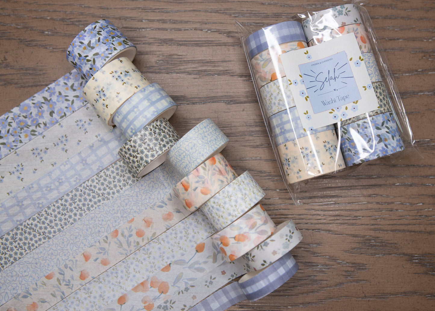 Cute Bible Journaling Washi Tape - Blue