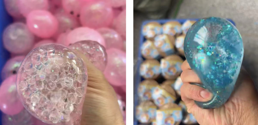 Glitter DUMPLINGS Squishy Stress Relief Toy