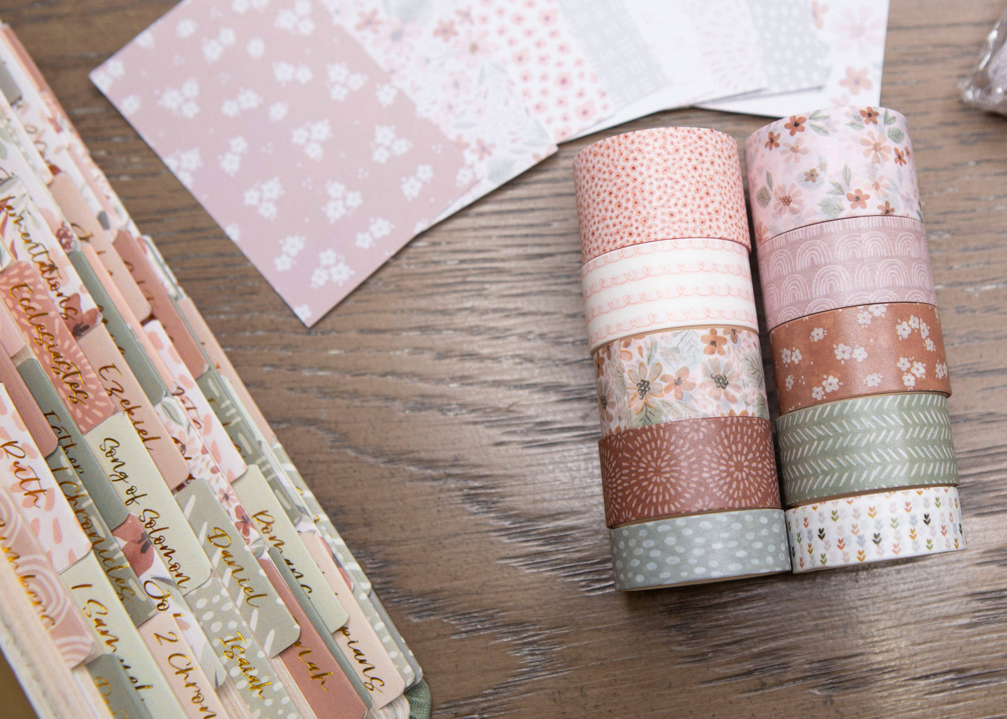 Bible Journaling Washi Tape Set - Fun Floral