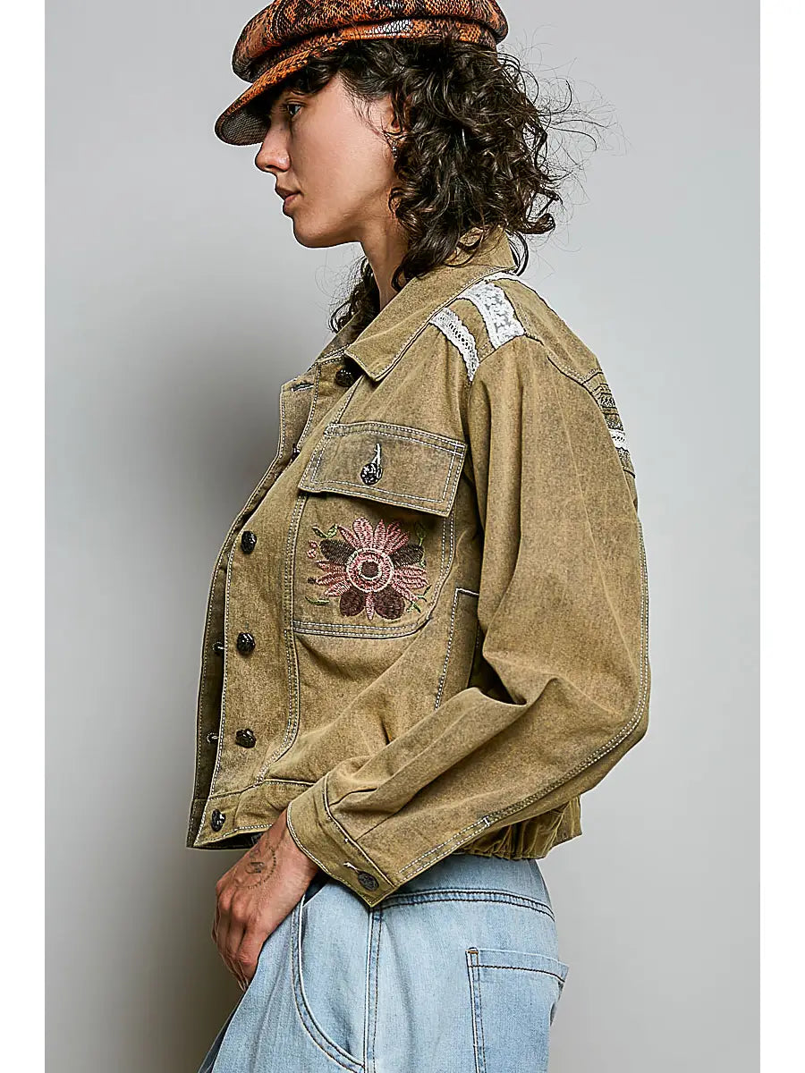 Floral Embroidered Lace Jacket