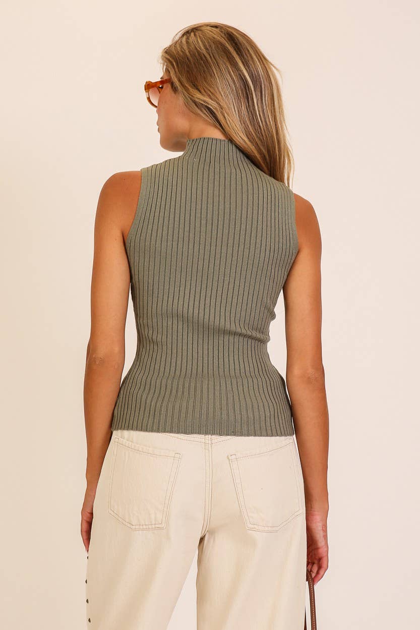 Mock Neck Sweater Top