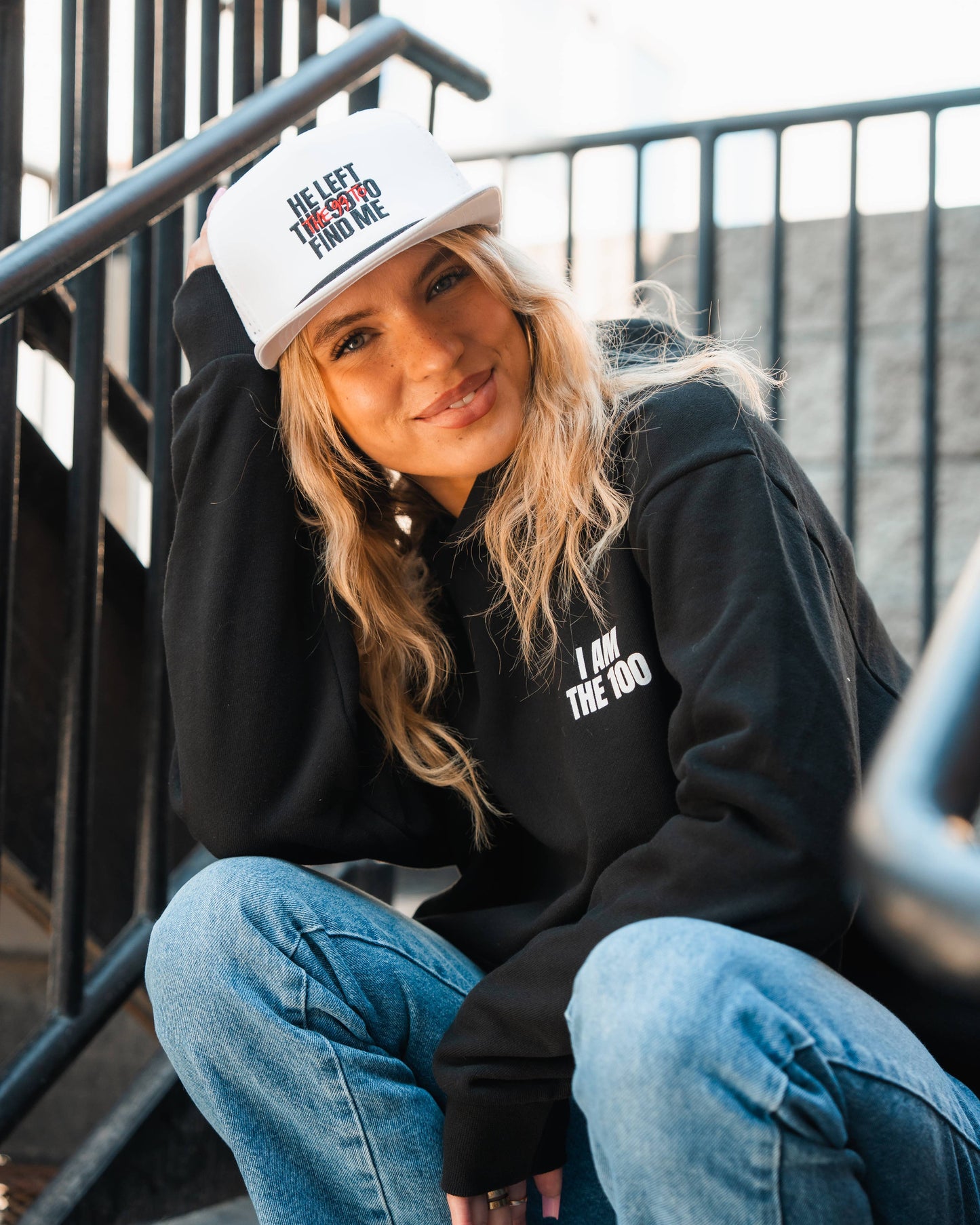 I AM THE 100 Snapback Hat