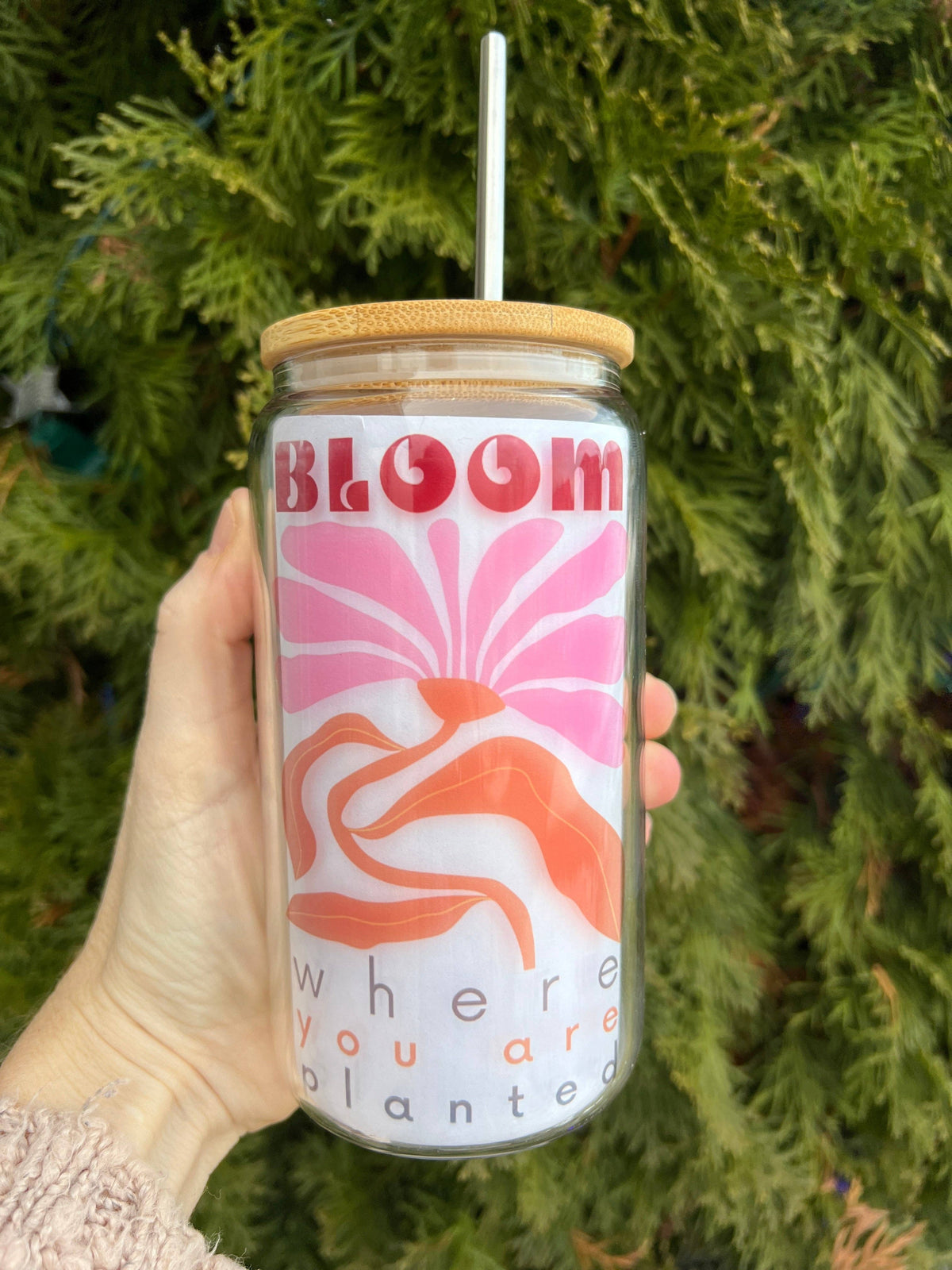 BLOOM GLASS TUMBLER
