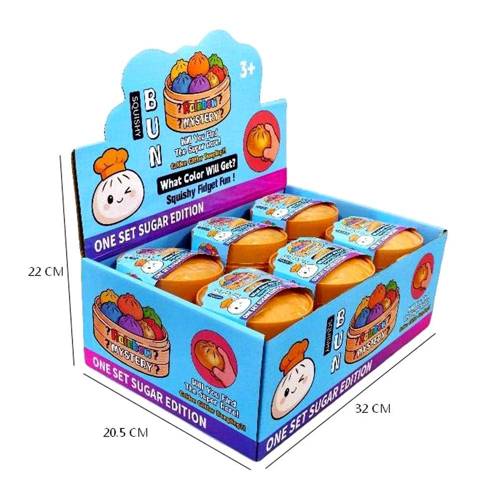 Glow In The Dark Bao Bun Dumpling Squeeze Squishy Stress Relief Toy