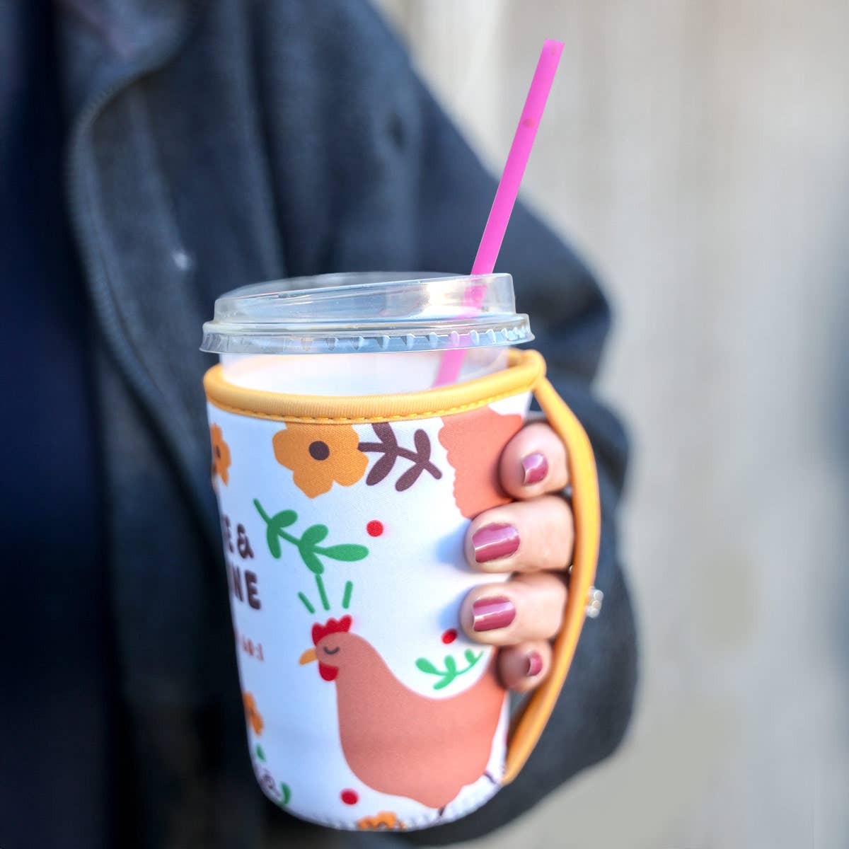 Kerusso Drink Sleeve Rise And Shine: White