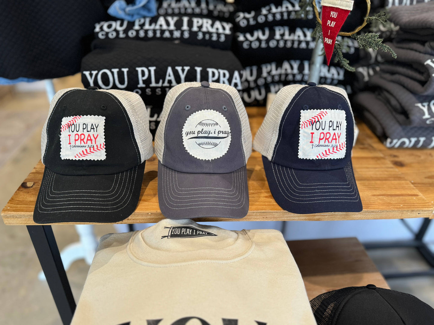 Baseball Mom Hat | Vintage Patch | Sports Mom Hat : Grey