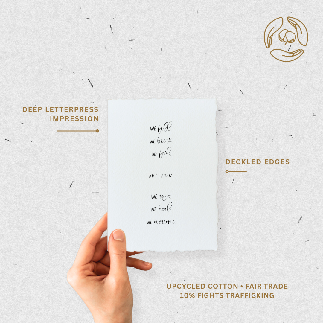 We Fall We Rise | Sympathy Eco-Friendly Greeting Card