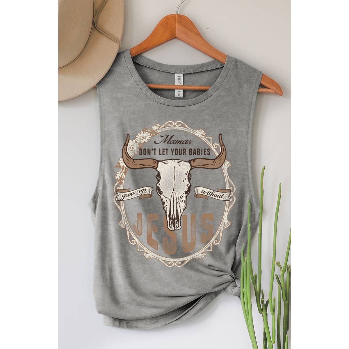 MAMAS JESUS MINERAL GRAPHIC TANK TOP
