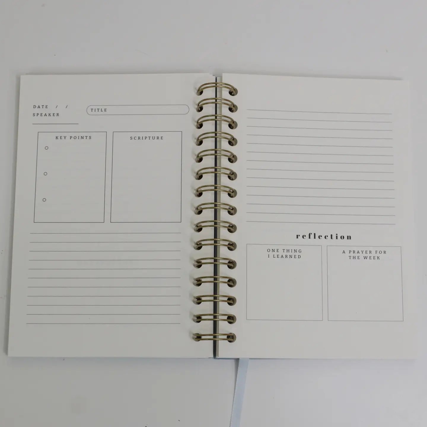 Church Notes Journal - Spiral