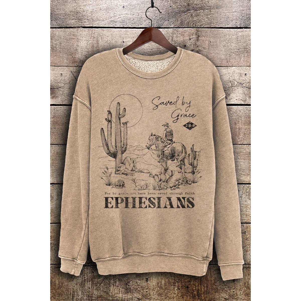EPHESIANS MINERAL SWEATSHIRTS: MINERAL BEIGE
