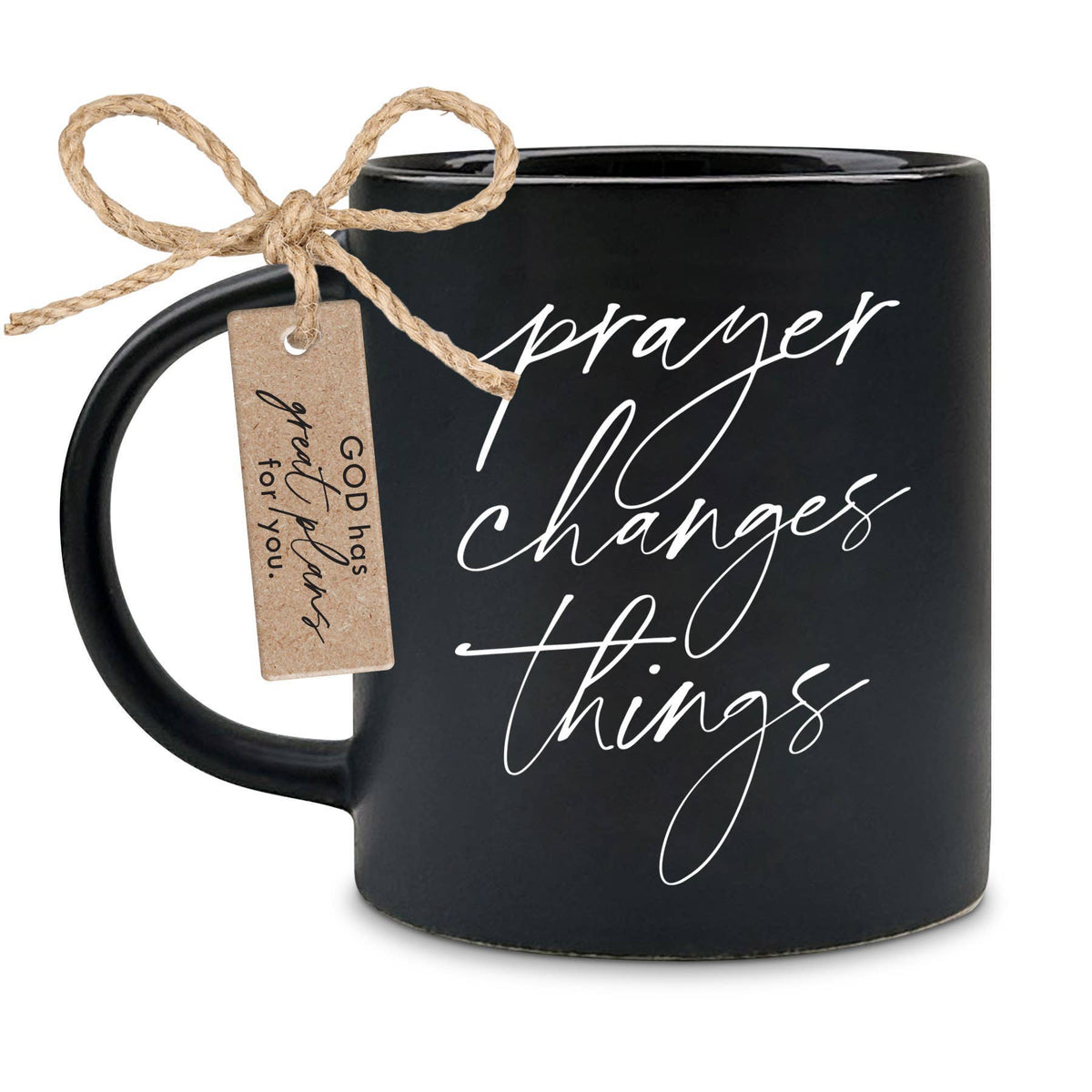 Mug Black Prayer Changes Things