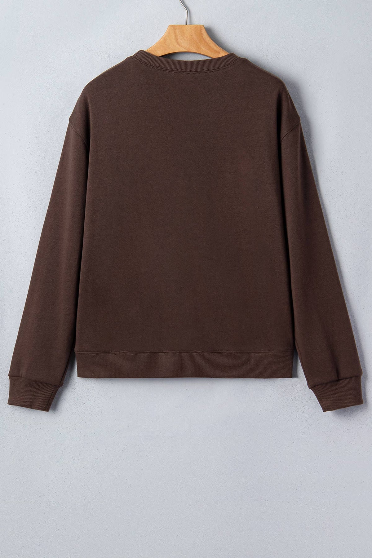 PRAY Plaid Letter Patchwork Sweatshirt