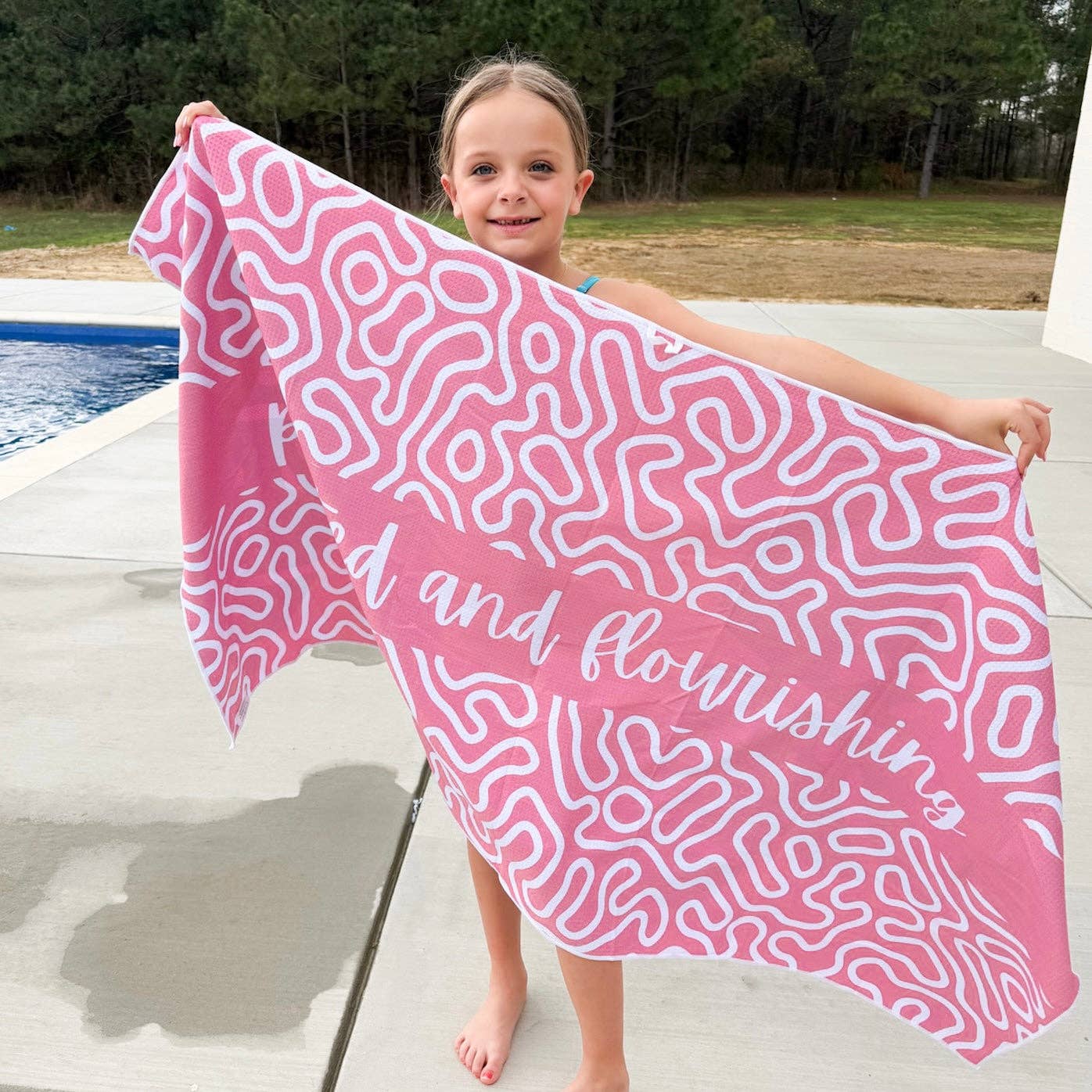 Faith Beach Towel: Planted & Flourished