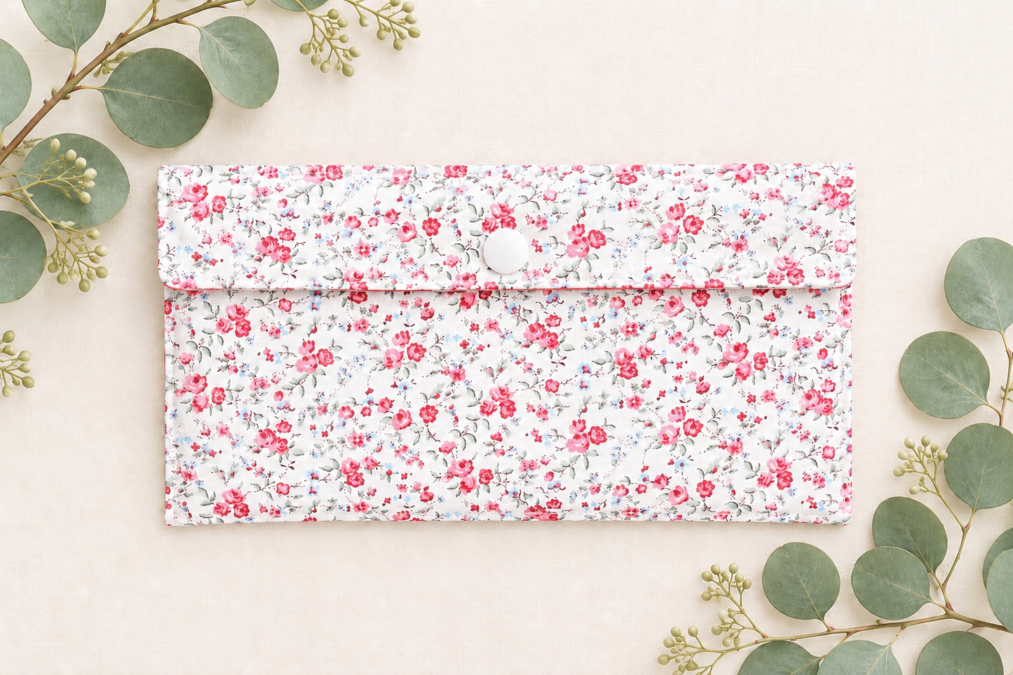 Floral Patchwork Pen & Pencil Pouch