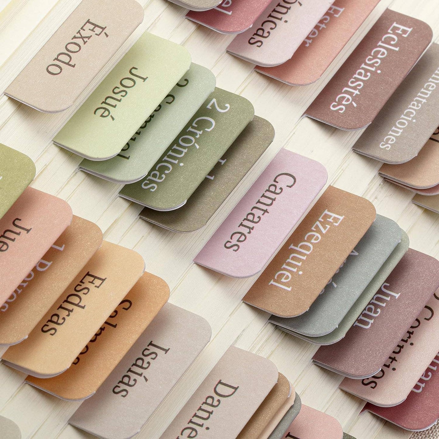 Spanish Bible Tabs, 75 pcs, Boho Theme