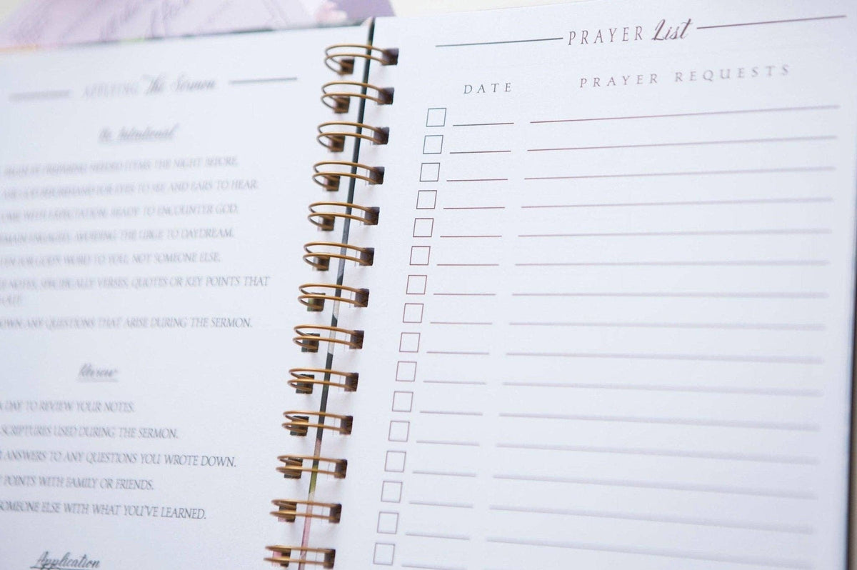 Sermon Notes Journals | Church Notes