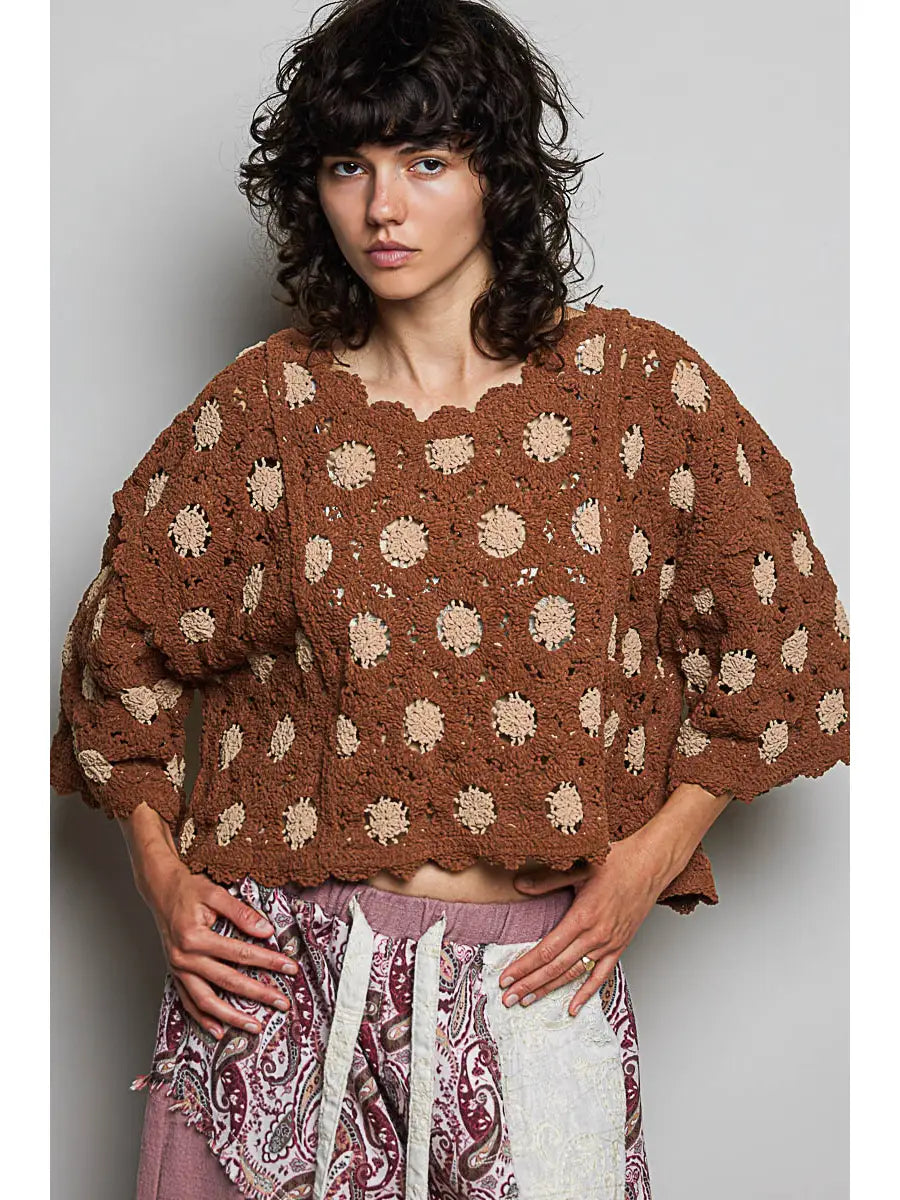 Cropped Crochet Top