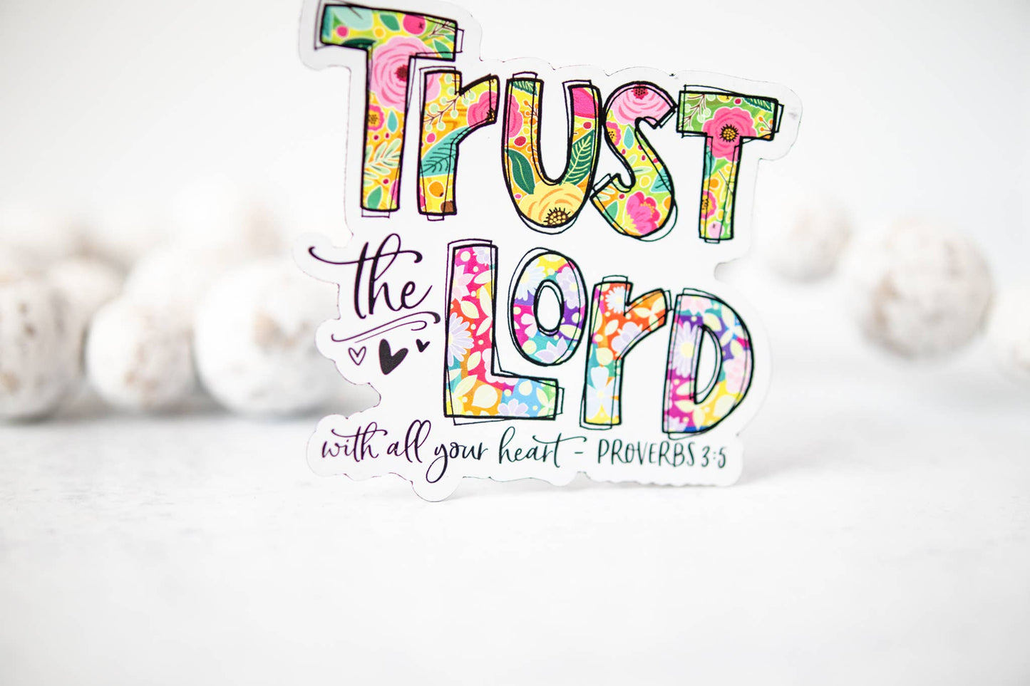 Trust The Lord, Christian 3"x3" Magnet