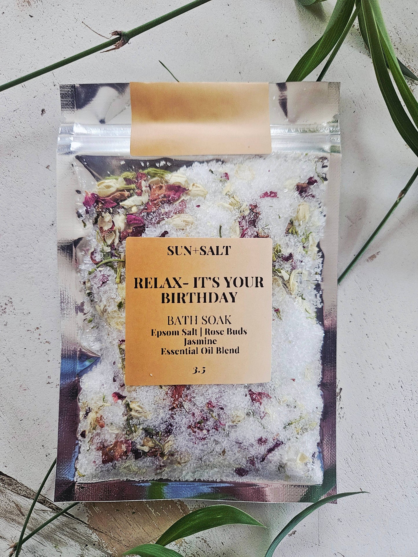Relax - It's Your Birthday Bath Soak | Funny Gift | Salt