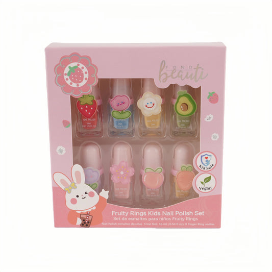 Fruity Ring Kids Nail Polish Set Water-Based Non-Toxic Vegan