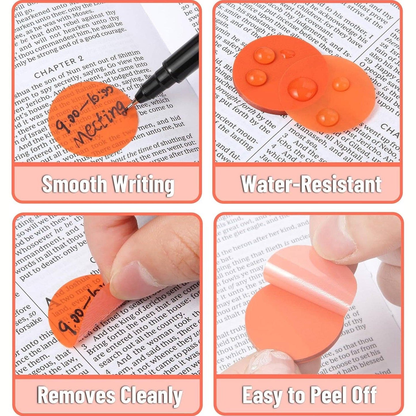 Round Transparent Sticky Notes Set