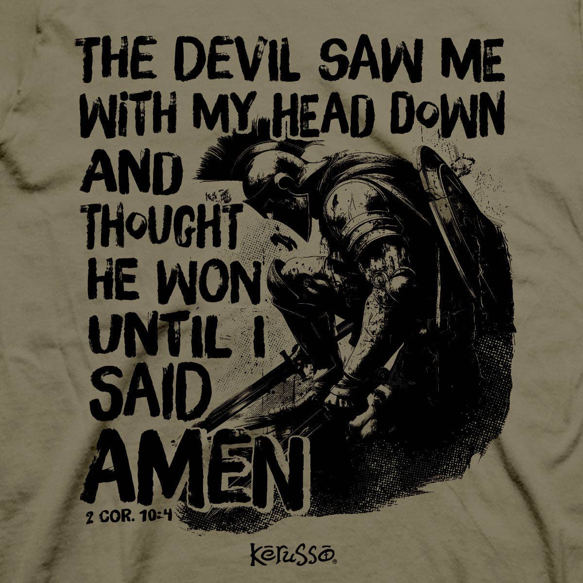 Christian T-Shirt Amen: Khaki /