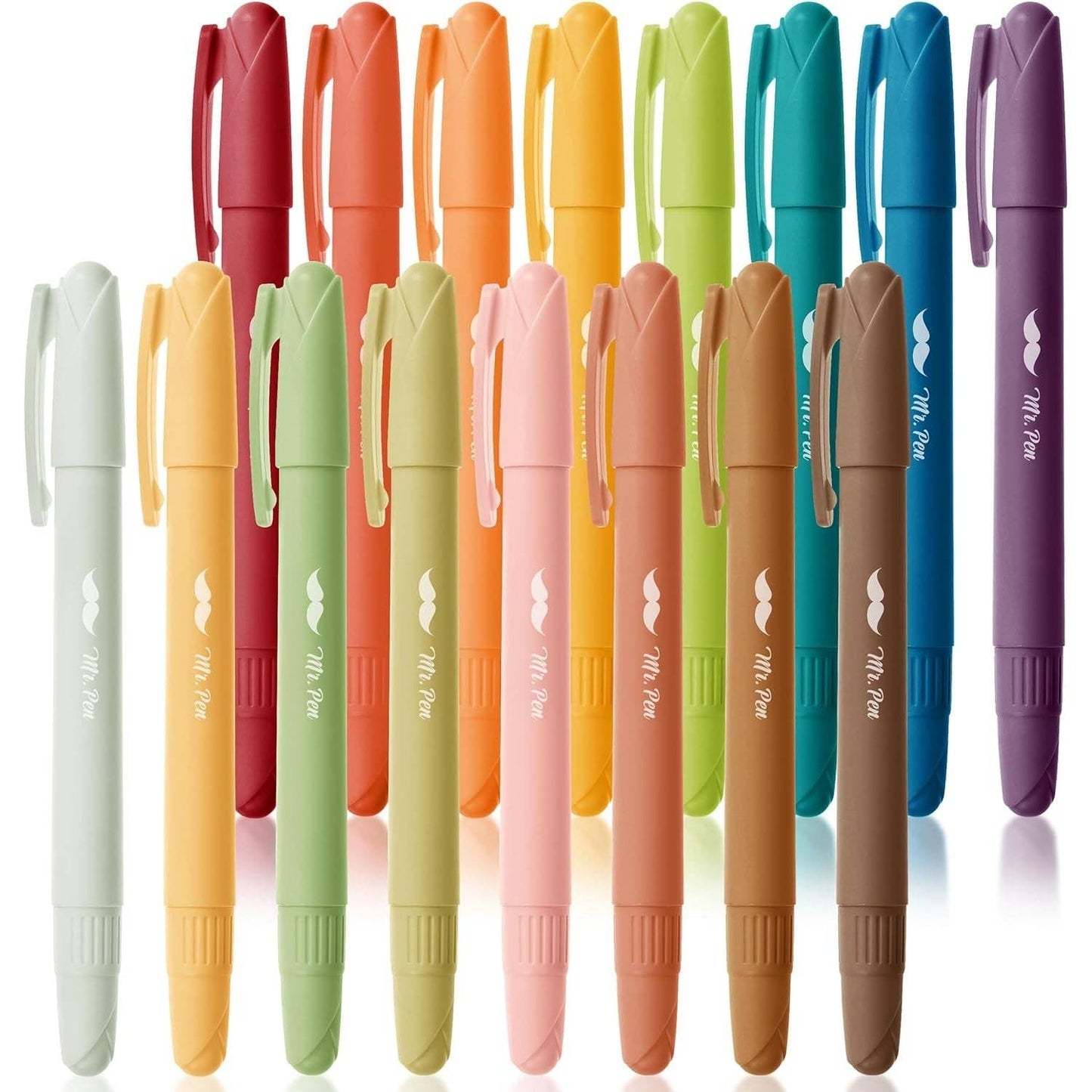 16 Pack Assorted Colors Bible Highlighters, No Bleed