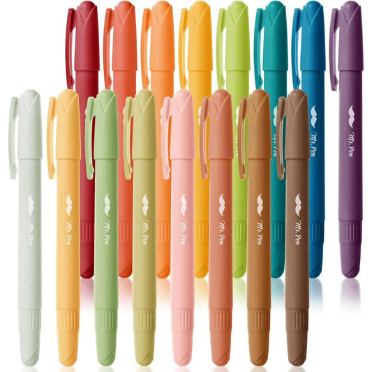 16 Pack Assorted Colors Bible Highlighters, No Bleed