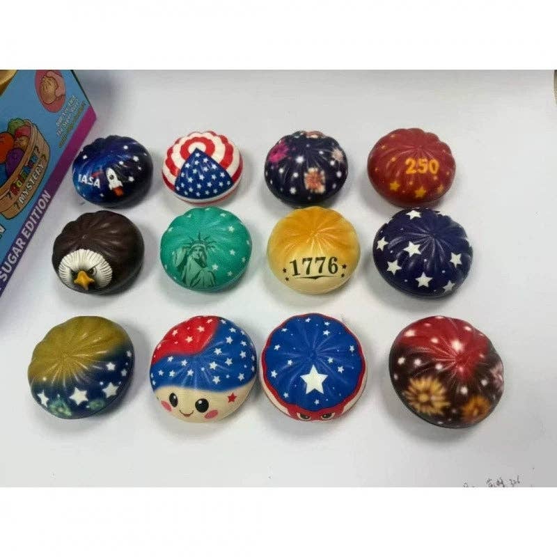4th of July Squishy Toy Set Patriotic Stress Ball