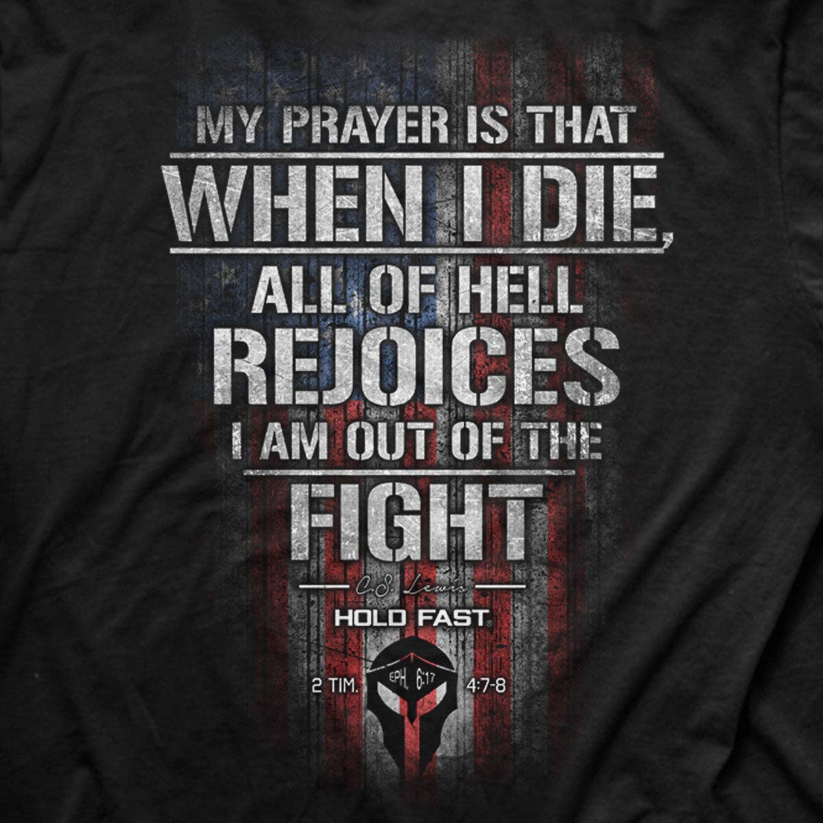 HOLD FAST Men's T-Shirt CS Lewis: Black