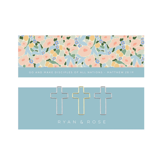 Bookmark + Cross Paper Clips: Matthew 28:19