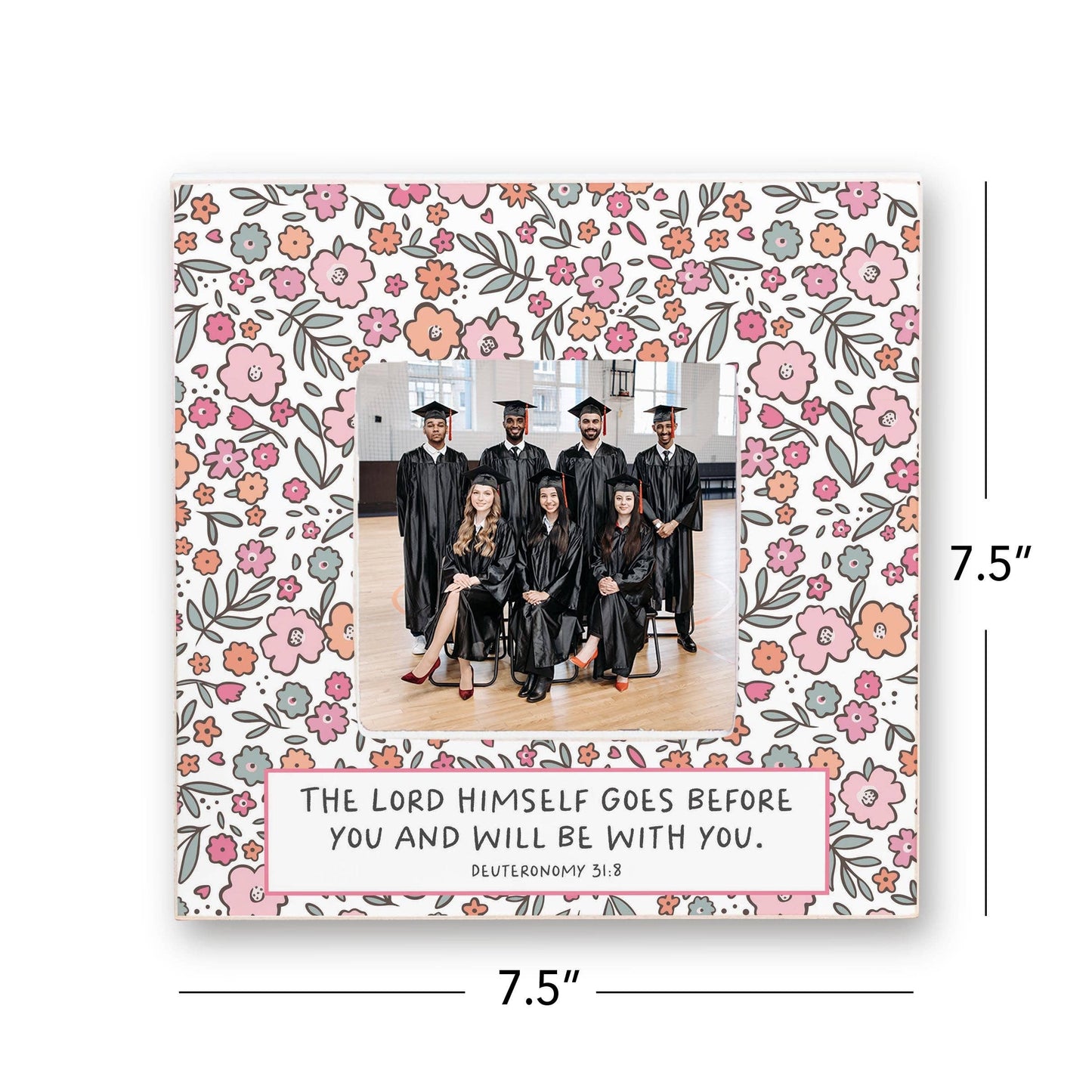 Floral Pattern The Lord Himself Picture Frame