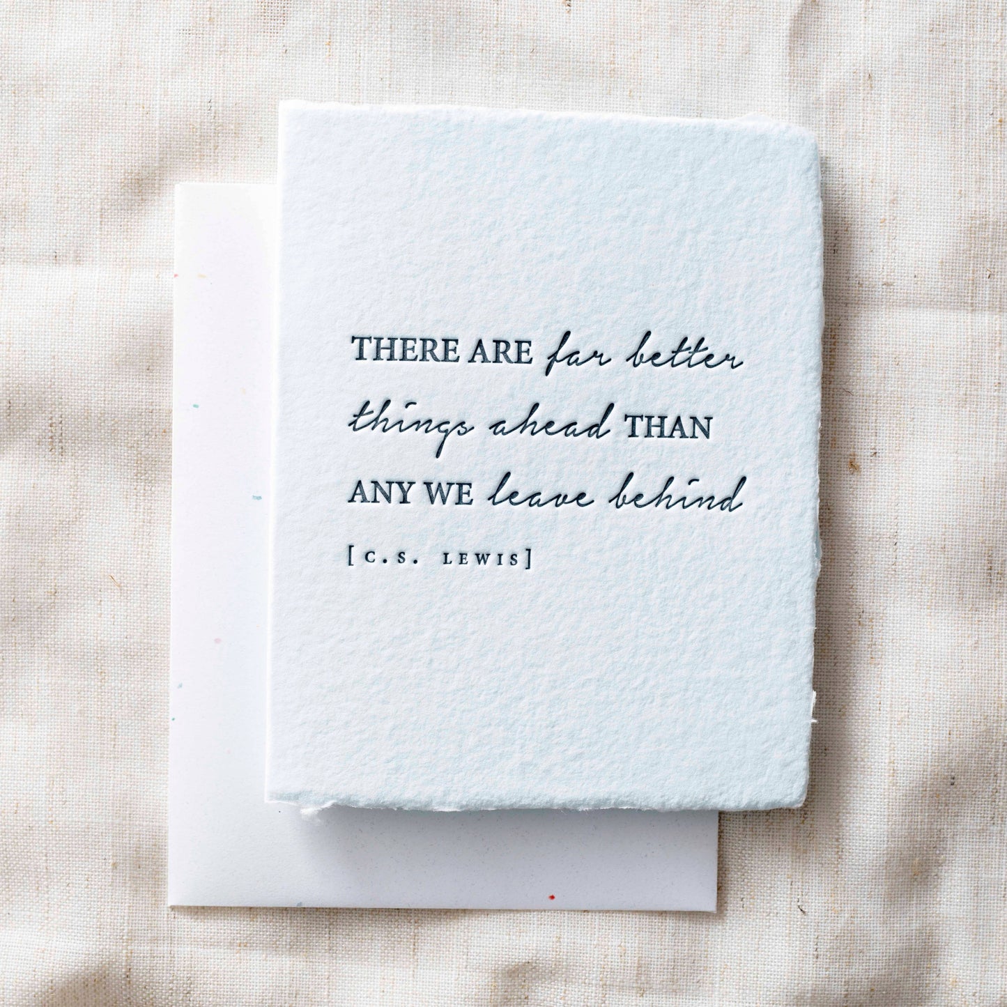 Better things ahead -C.S. Lewis | Sympathy Greeting Card