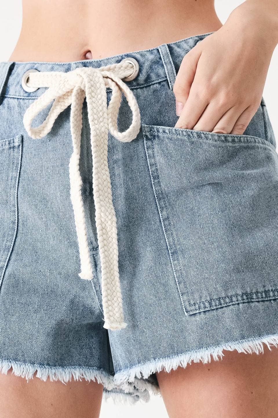 Washed Denim Short