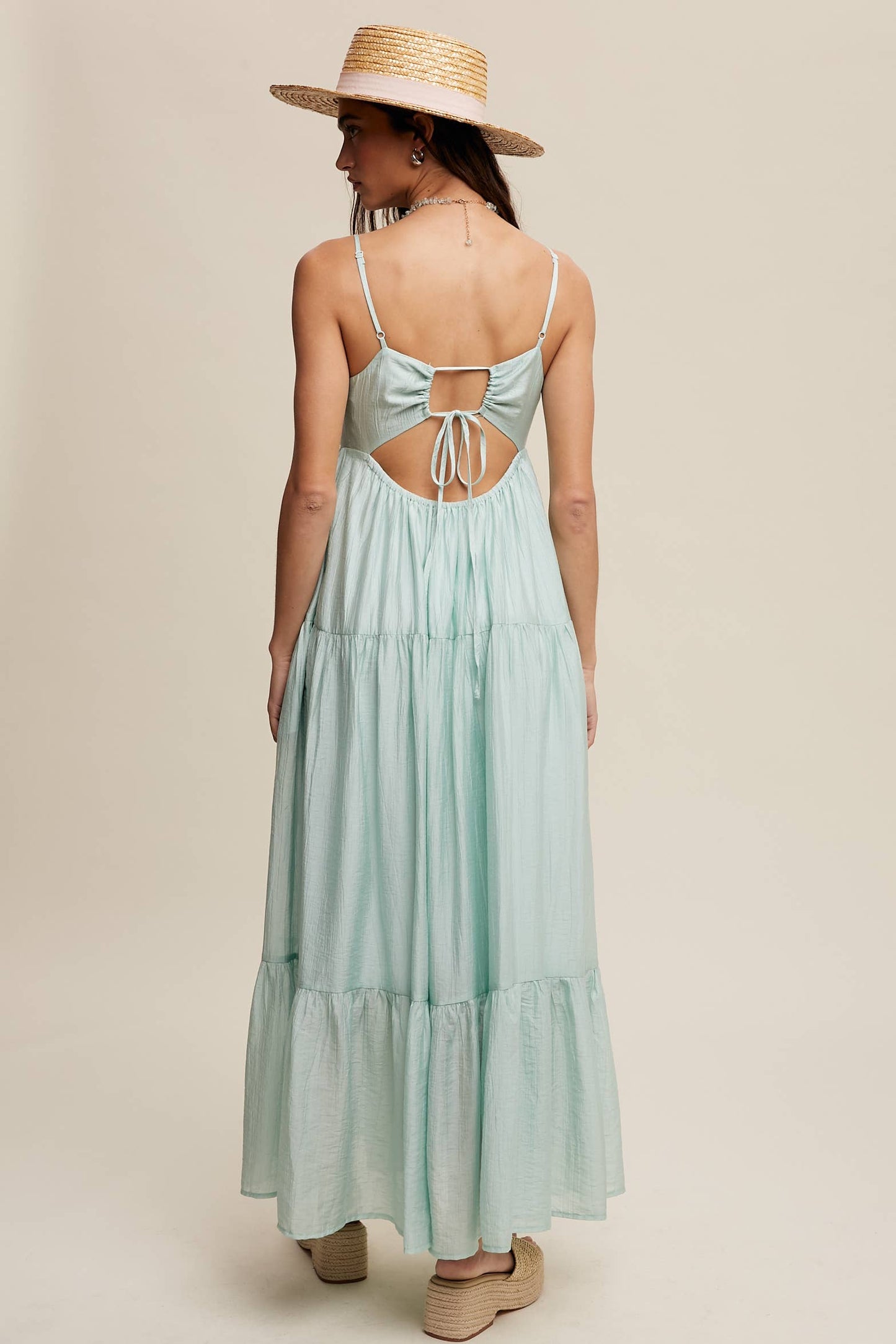 Flowy Romantic Tiered Summer Maxi Dress