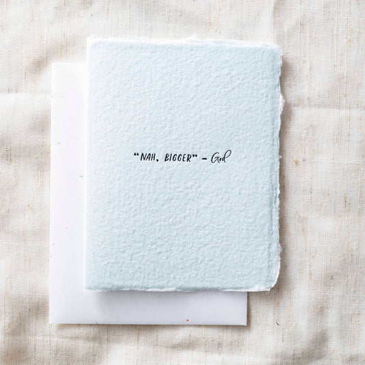 Nah Bigger God | Religious Christian Greeting Card