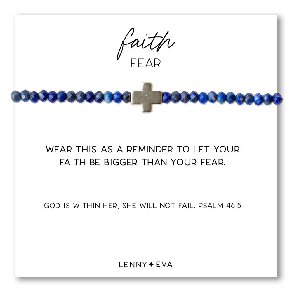 Faith Over Fear Combo: Bracelet-Moonstone 3mm