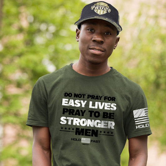 HOLD FAST Men's T-Shirt Stronger Men: Moss