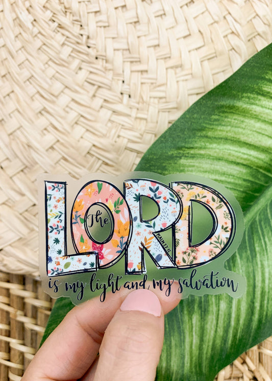 The Lord Is My Light, Clear Vinyl, 3 in.