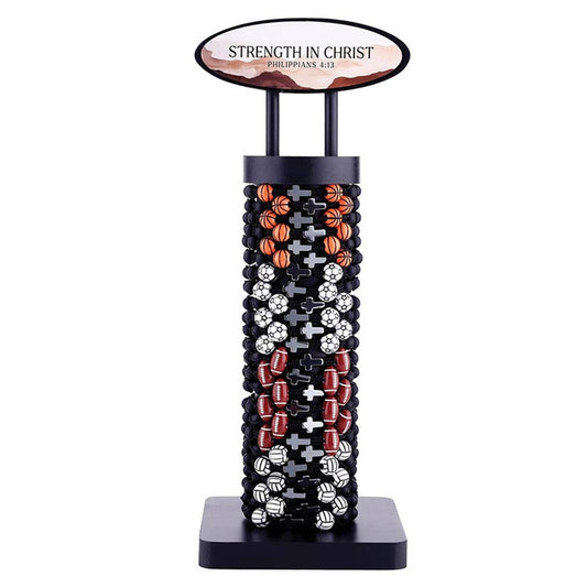 Sports - Philippians Display: Stone, Plated, Cord / 4" x 6.75"