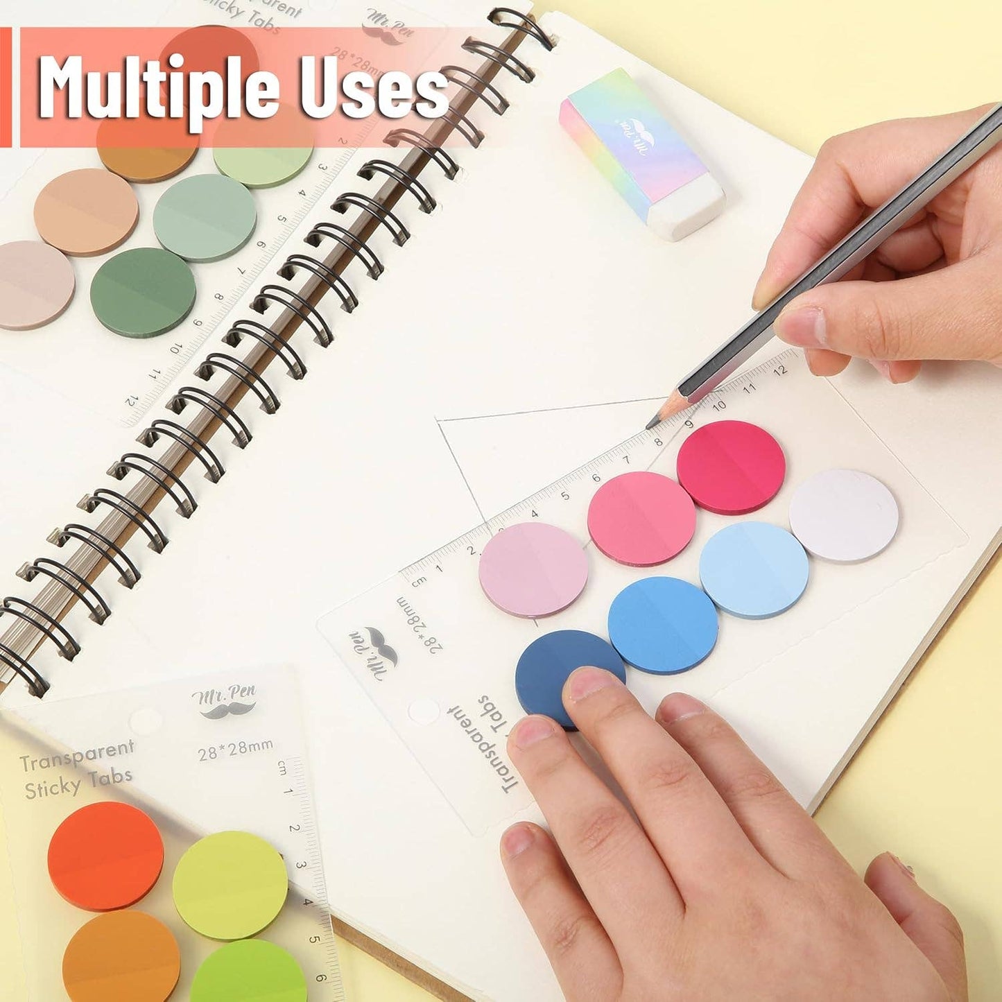 Round Transparent Sticky Notes Set