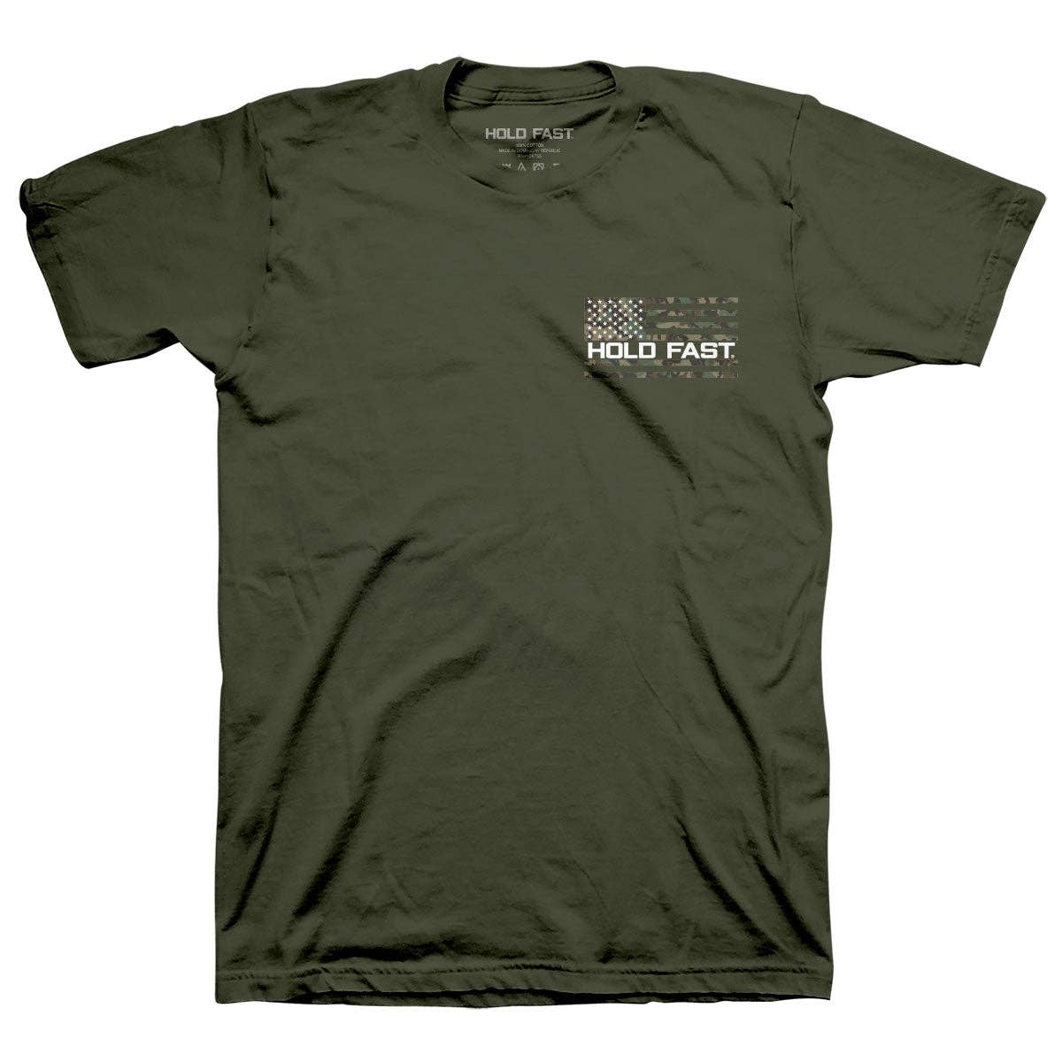 HOLD FAST Men's T-Shirt We The People Camo: Military Green