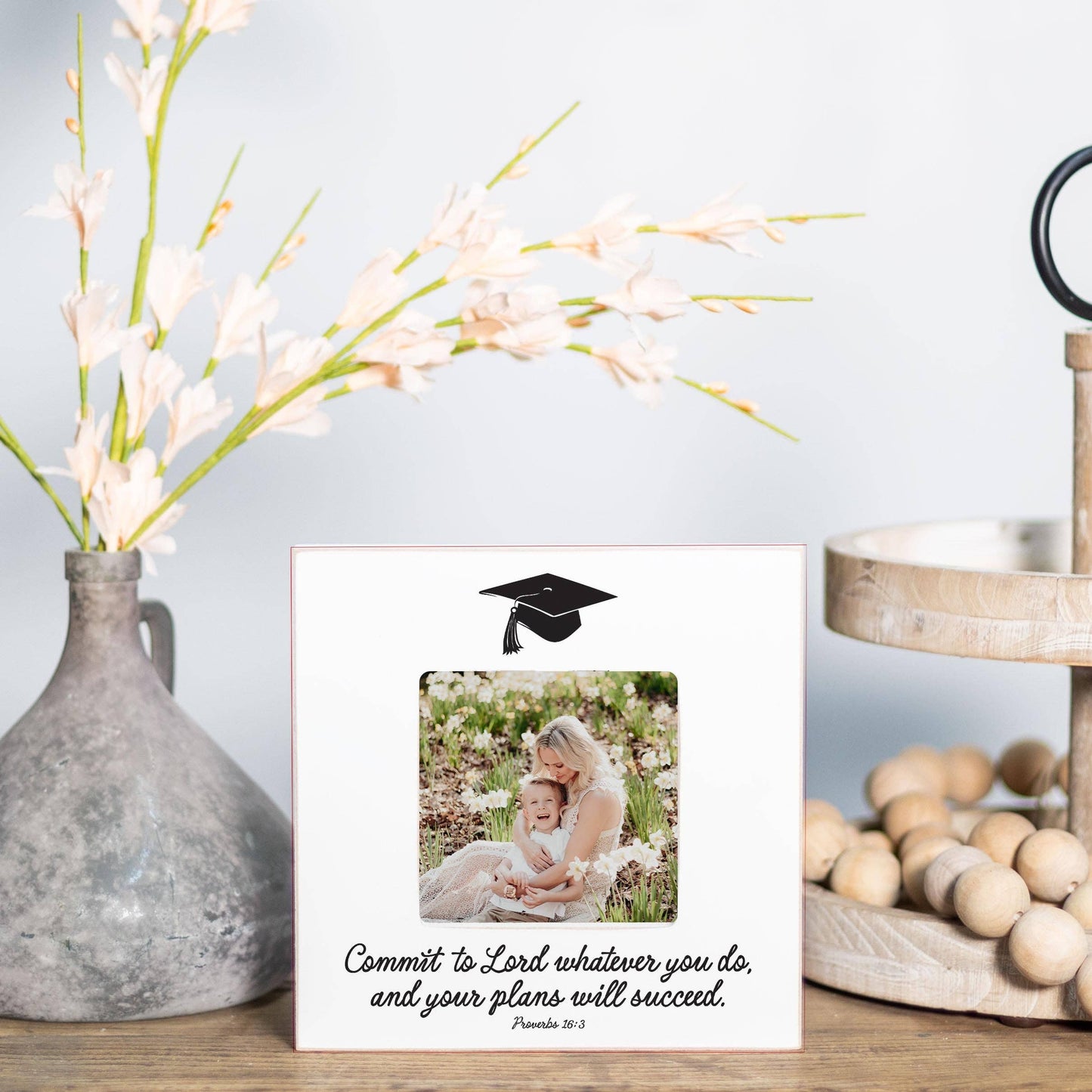 Commit To The Lord Whatever You Do Square Picture Frame