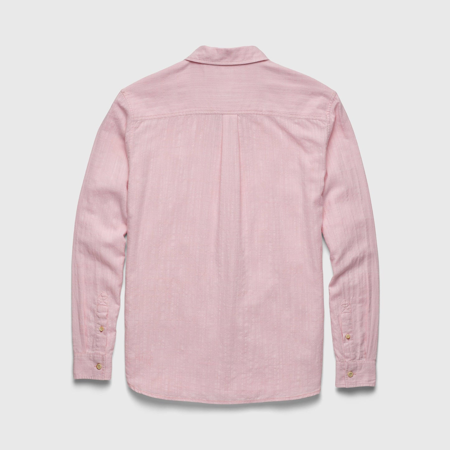 Long Sleeve Collared Button Down Shirt - Coral Blush