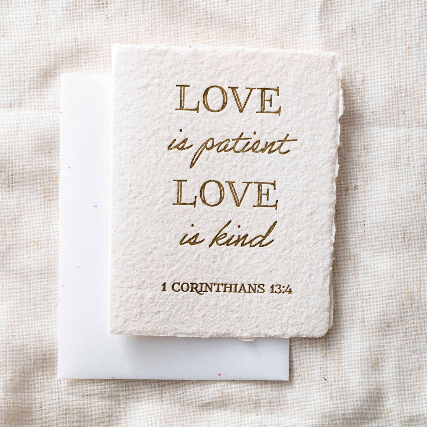 Love is patient Love is kind | Christian Greeting Card
