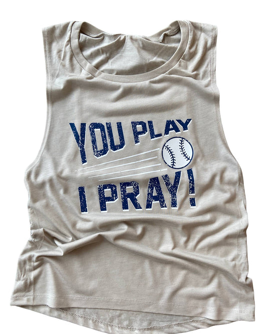  Pop Fly Muscle Tank | Christian Baseball | GameDay