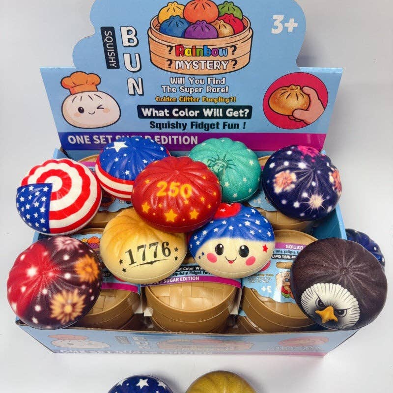 4th of July Squishy Toy Set Patriotic Stress Ball