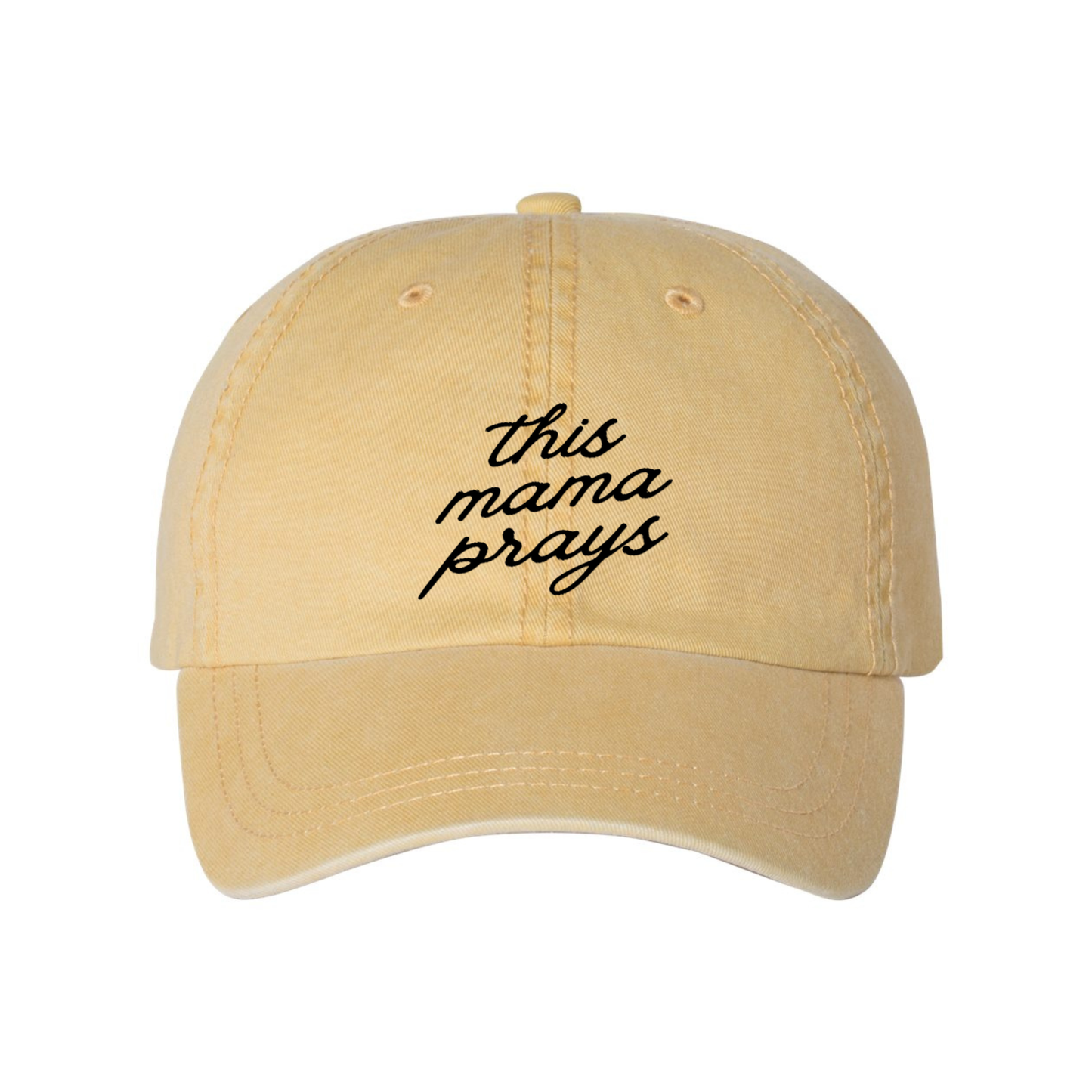 This Mama Prays Embroidered Hat, Christian Baseball Cap