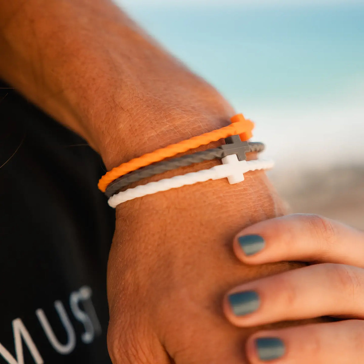 Infinity Cross Bracelets- Ember