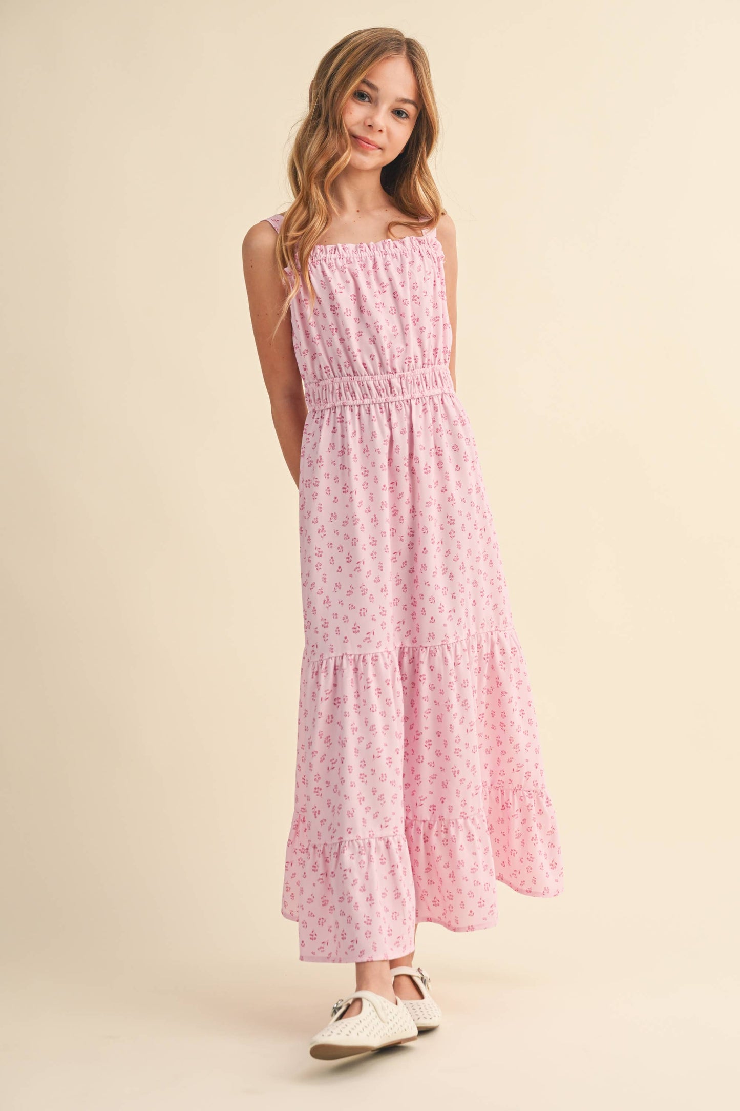 TWEEN KIDS GIRLS JULIETTE WAIST MAXI DRESS